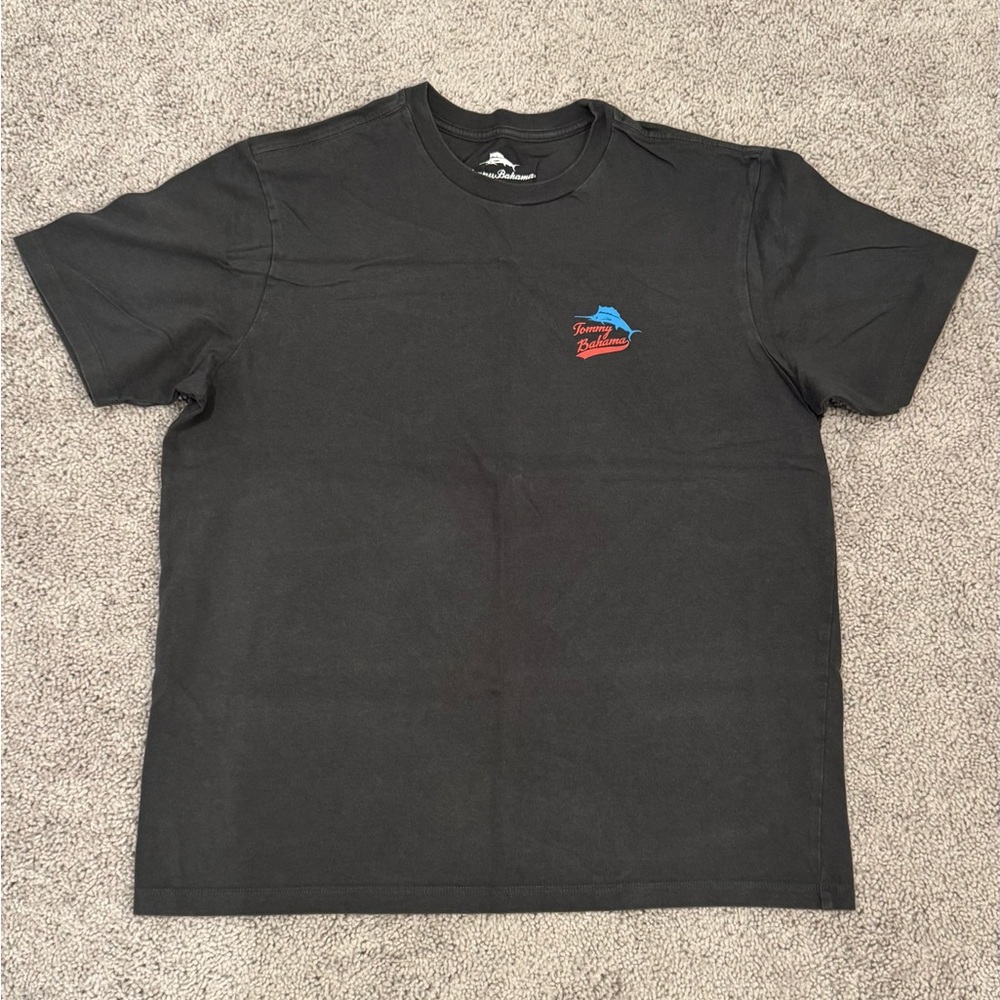 Navy Blue Tommy Bahama Baseball Tee Shirt
